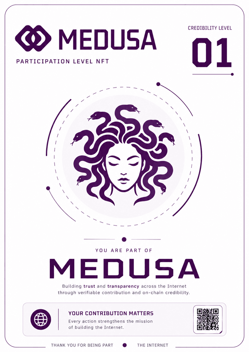 Medusa Badge LV1 NFT artwork