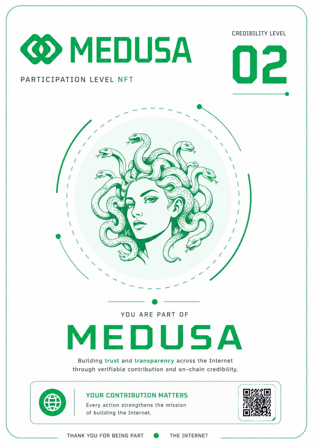 Medusa Badge LV2 NFT artwork