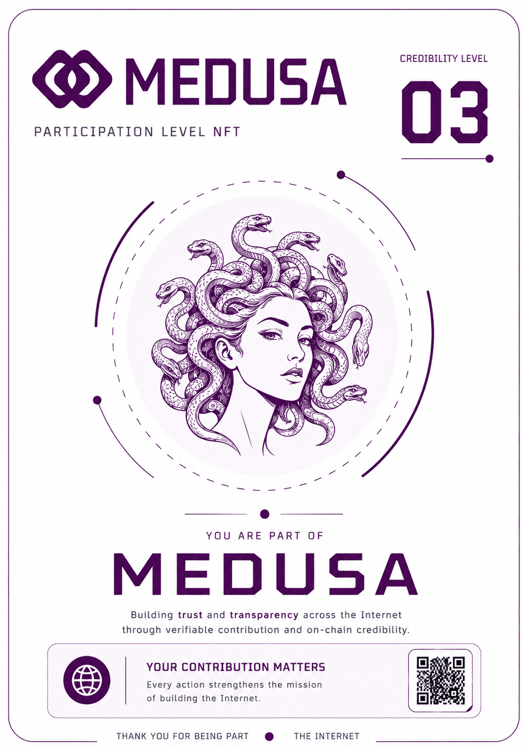 Medusa Badge LV3 NFT artwork
